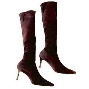 Manolo Blahnik Pascalare Suede Boots 37.5!